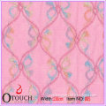 Beautiful and charming pink butterfly african lace fabric